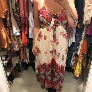 Free people printed romper- medium